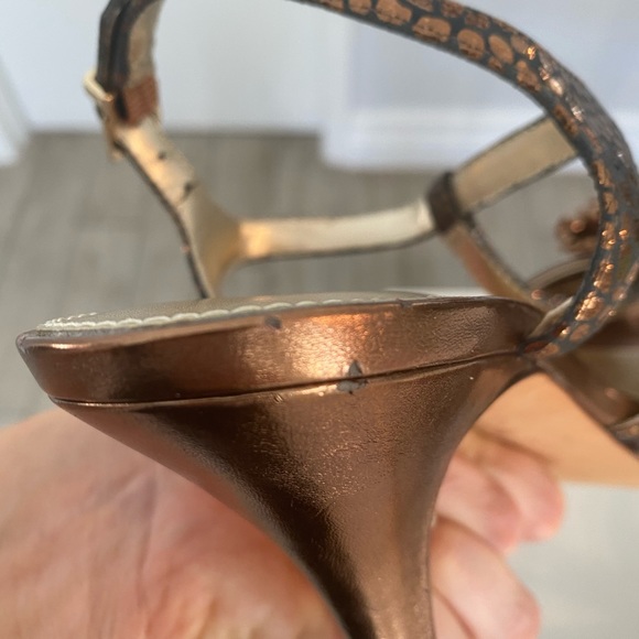 Antonio Melani Bronze embellished heels size 8 - Picture 11 of 11